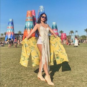 **SOLD** Pre-loved White String Top